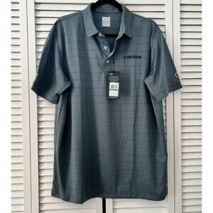 Callaway Opti-Dri Golf Shirt Men's Grey Viking 50th Anniversary Edition Size L‎